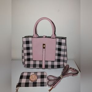 New Satchel Handbag with matching wallet
